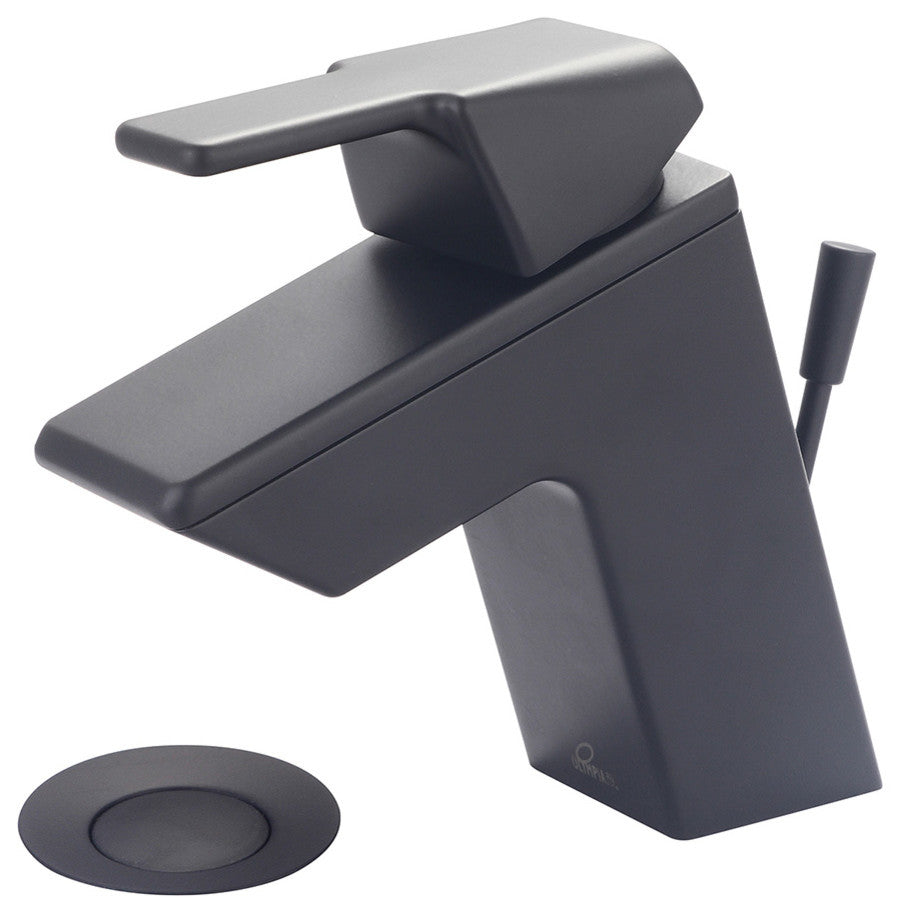 i3 Single Handle Bathroom Sink Faucet, Matte Black