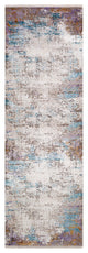 Surya Solar SOR-2304 9'6"x13' Rug, Purple/Purple/Yellow/Blue/White/Taupe/Gray