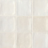 Celine 4" x 4" Glossy Porcelain Floor & Wall Tile, White (50-pack/5.38 sqft.)