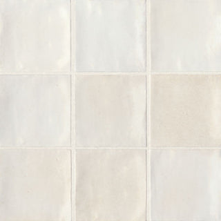 Celine 4" x 4" Glossy Porcelain Floor & Wall Tile, White (50-pack/5.38 sqft.)