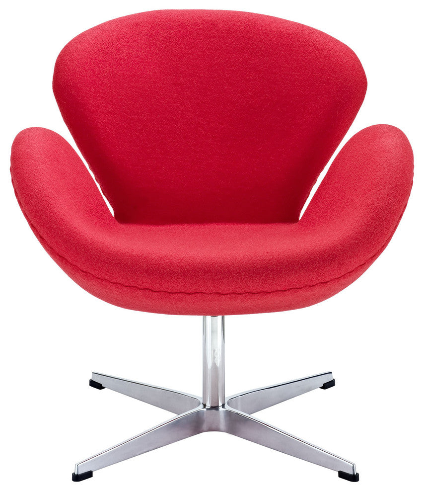 Modern Contemporary Living Room Lounge Chair Red