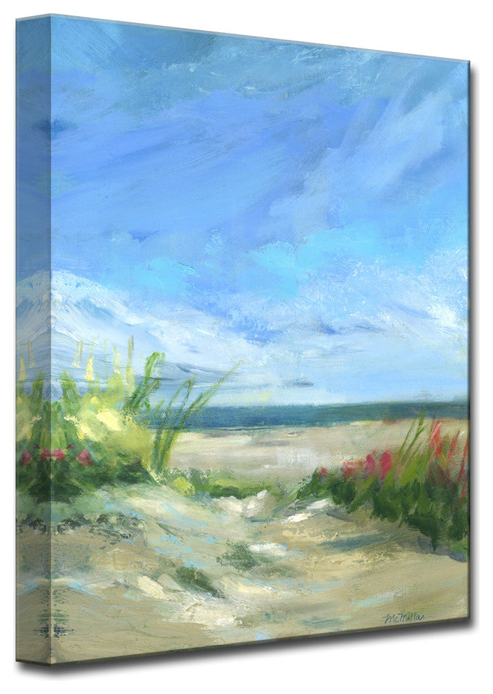 Flowers and Seagrass' Ready2HangArt Canvas by Leslie Owens, 30"x40"