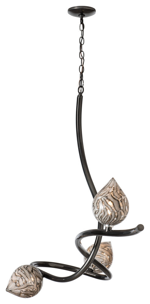 Floret Pendant Ink Finish