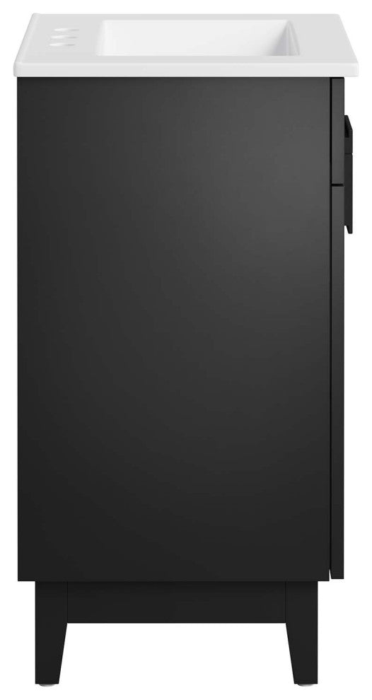 Miles 24" Bathroom Vanity - White Black