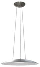 Aero 25" Pendant - Satin Nickel w/White Interior