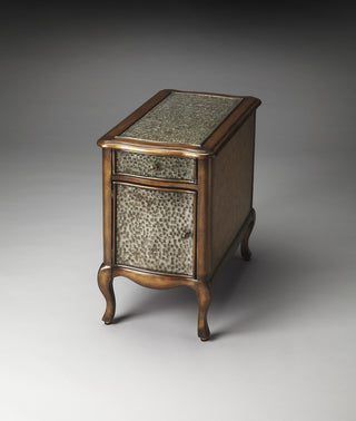 Butler Bosworth Hammered Metal Chairside Table, Heritage