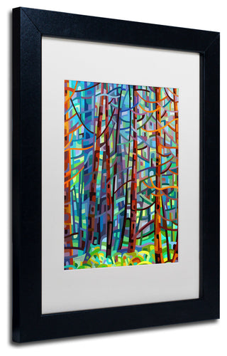 'In A Pine Forest' Matted Framed Canvas Art by Mandy Budan