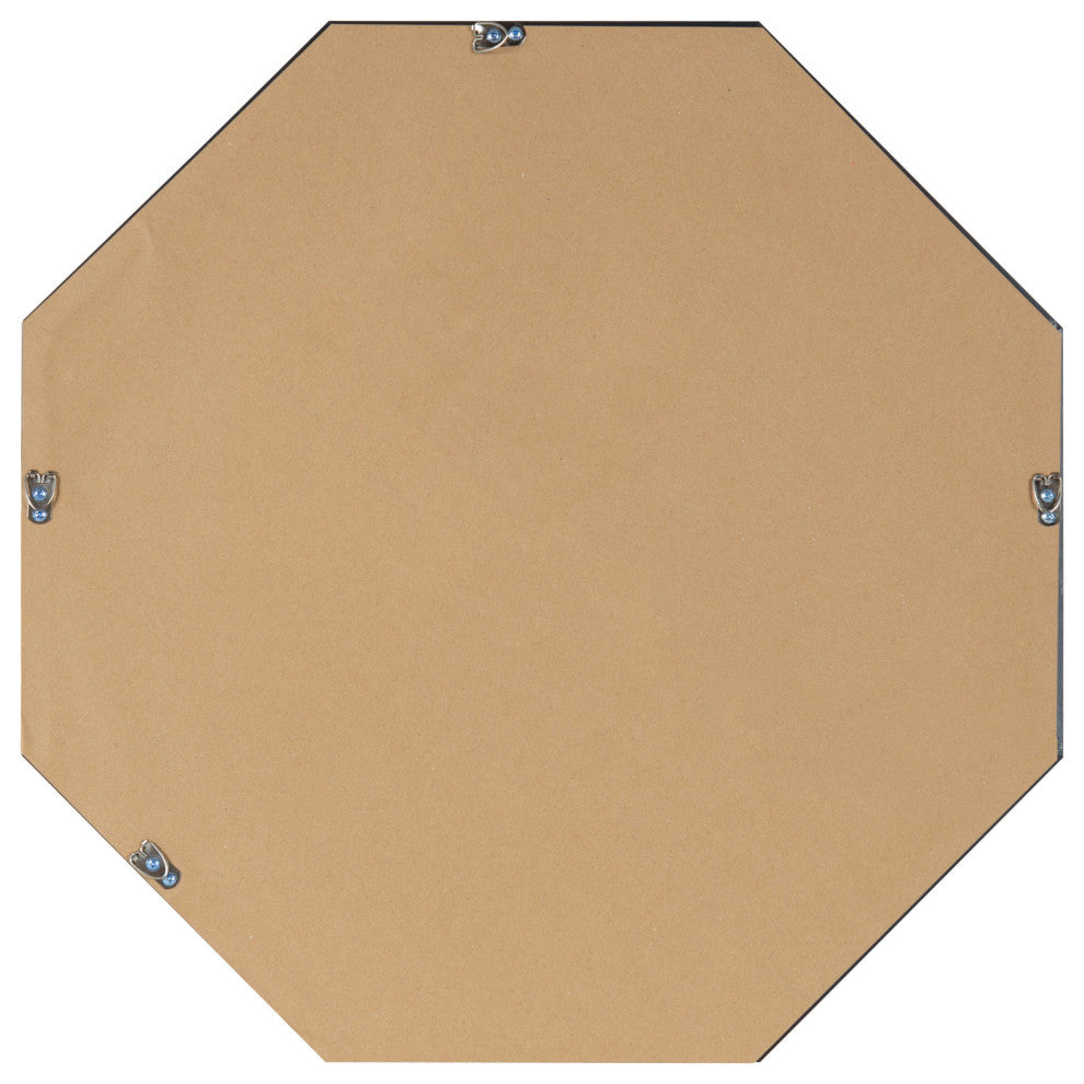 Calter Framed Octagon Wall Mirror, Gold, 24x24