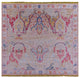 8' Square Turkish Oushak Hand Knotted Wool Rug - Q16060