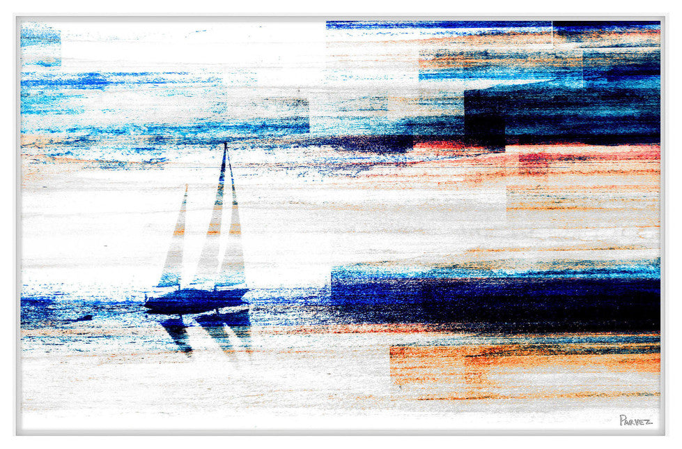 "Aegean Sea" Framed Painting Print, 36"x24"