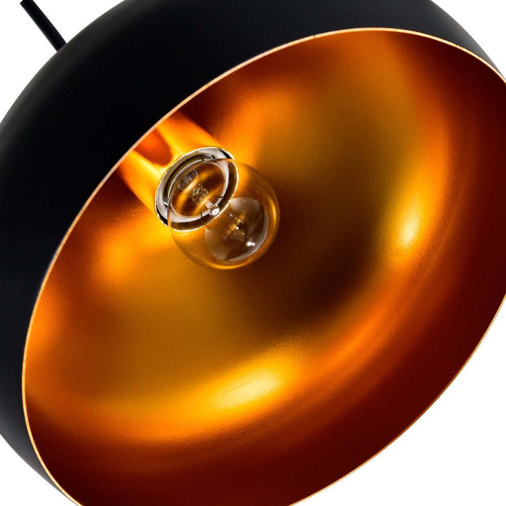 Dynamic 1 Light Down Pendant With Black Finish