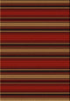 Santa Fe Stripe Rug, Red, 3'x4', Scatter