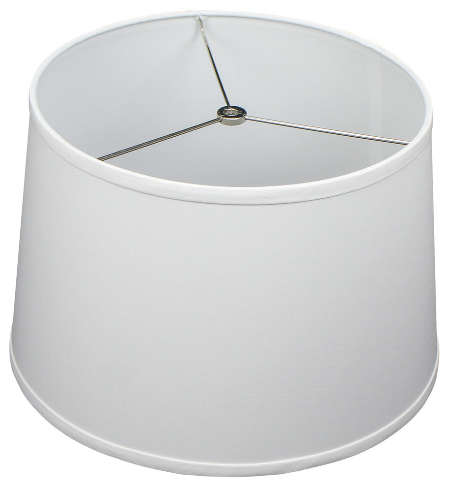 Fenchel Shades, 13"x15"x10" Spider Attachment Lamp Shade, Linen White