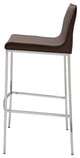 Colter Leather Stool, Mink, Counter Height