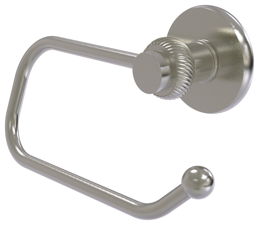 Mercury Euro Twisted Accent Toilet Tissue Holder, Satin Nickel