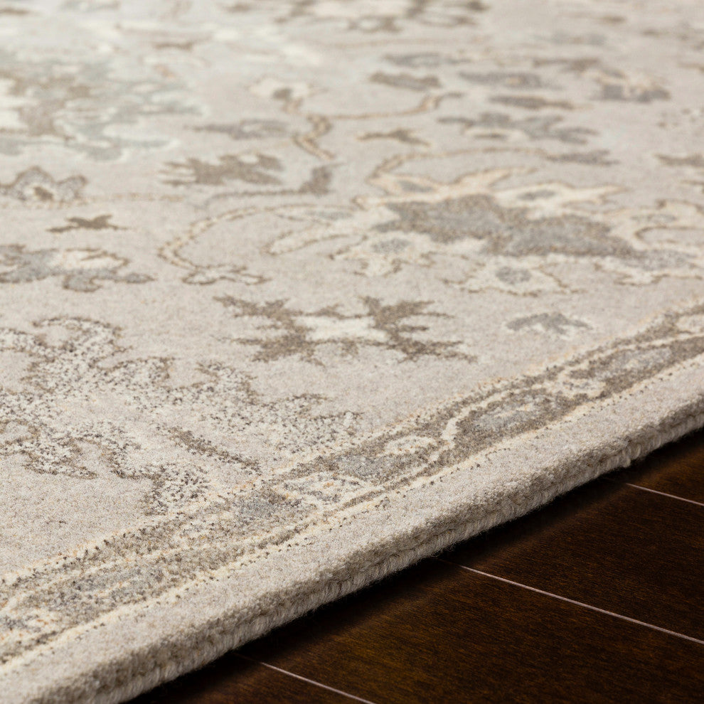 Caesar Traditional Taupe Area Rug, 3'x12'