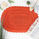 Spice Small Oval Crochet Bath Mat