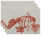 Stagecoach Floral Print Placemat, Set of 4, Rust