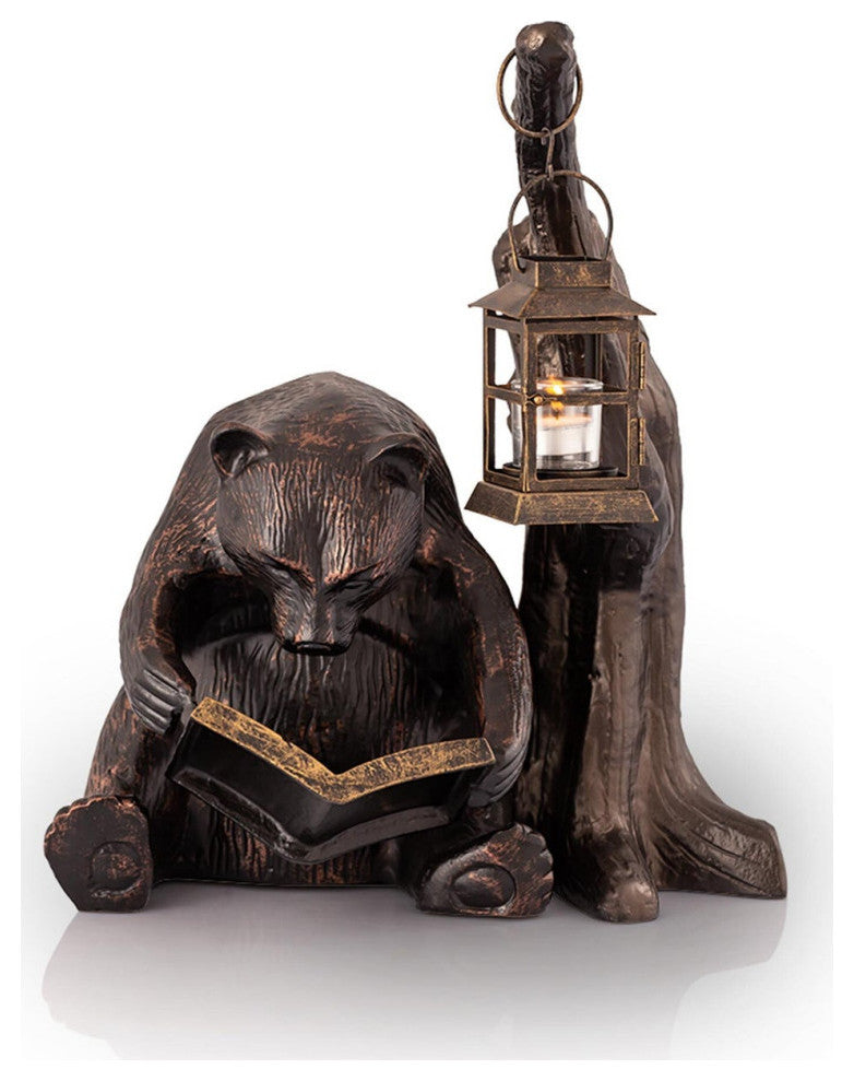 Booklover Bear Garden Lantern