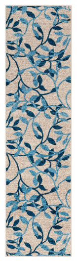 Surya Riley RLY-5103 7'10"x10'10" Rug, Sky Blue/Dark Blue/Ivory/Taupe/White