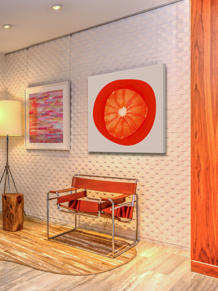 "September Orange 2" Painting Print on Canvas by Irena Orlov