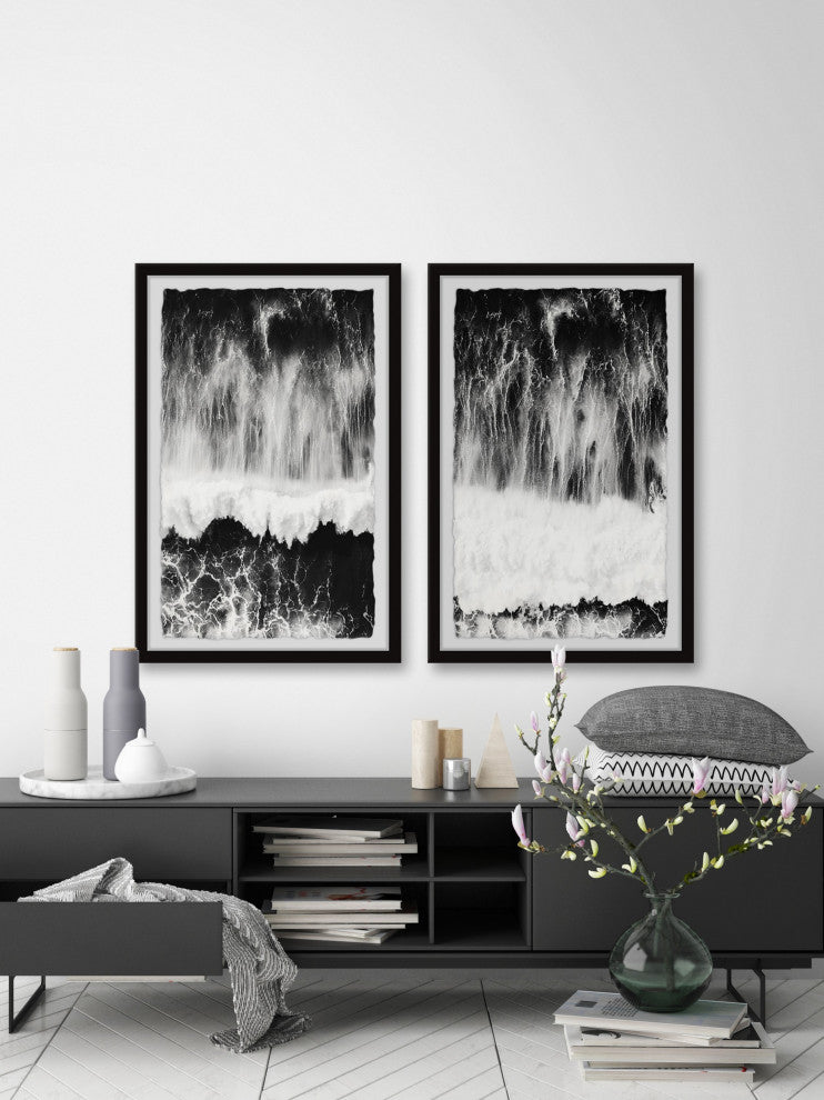 Chasing Waves Diptych, 2-Piece Set, 24x36 Panels