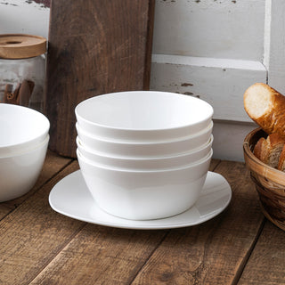Stone Lain Juliette Bone China 32 Piece Dinnerware Set, White