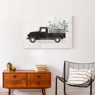 Flower Truck 30 x 20 Canvas Wall Art