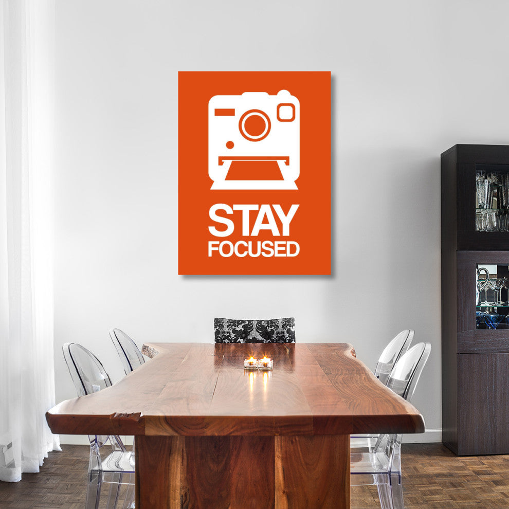 "Stay Focused Polaroid Camera Poster 3" Fine Art Print