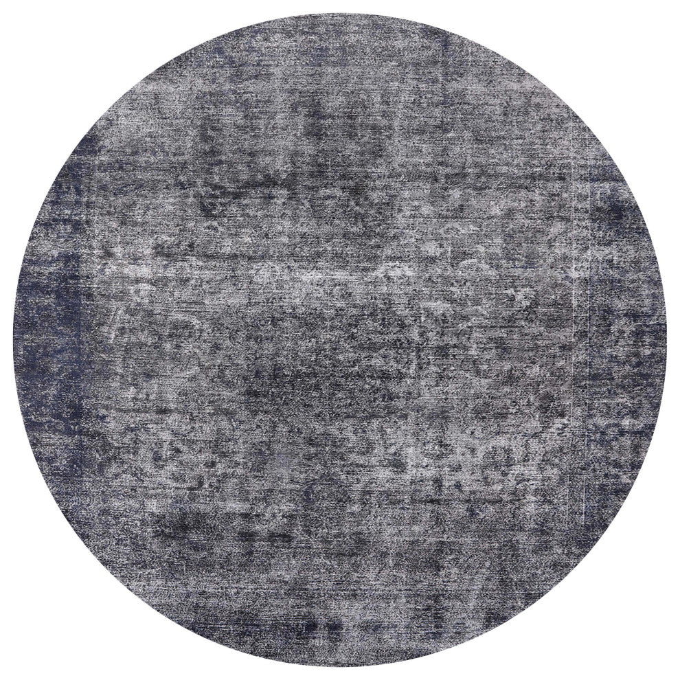 Ahgly Company Indoor Round Mid-Century Modern Area Rugs, 7' Round