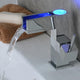 BathSelect Blue LED Chrome Finished Waterfall Bathroom Sink Faucet