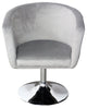 Simone Vanity Armchair, Cool Grey Velvet