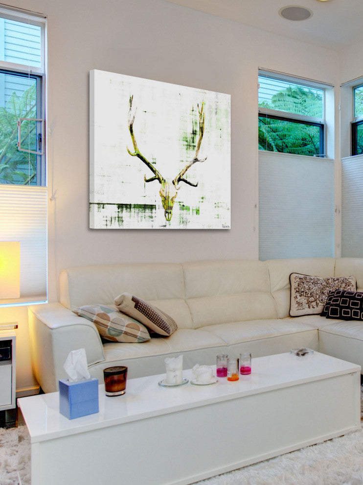 "Antler" Fine Art Canvas Print, 18"x18"