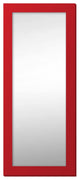 72"x30" Pop of Color Wall/Floor Mirror Art, Italian Red