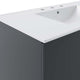 Sink Vanity Cabinet, White Gray, Ceramic, Melamine, Modern, Hotel Bathroom