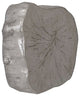 Log Wall Slice, Silver Leaf