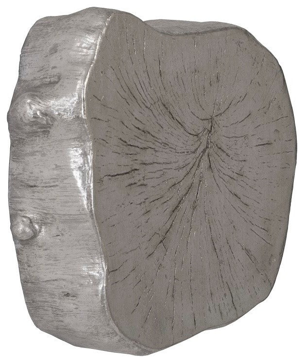 Log Wall Slice, Silver Leaf