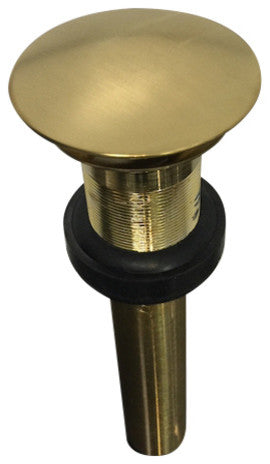 Classy and Brassy Vessel Sink Drain, Satin Gold