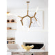 Traveler Chandelier, Natural Brass