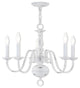 5 Light Chandelier, Antique White