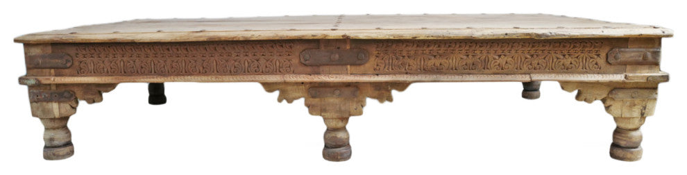 Consigned Vintage Teak Takhat Coffee Table 5