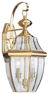 Generation Lighting Lighting 2-Light Outdoor Lantern, Polished Brass
