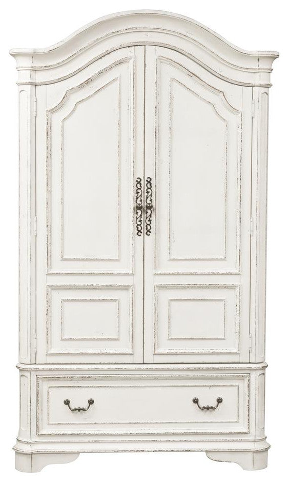 Armoire (244-BR-ARM), Antique White Finish