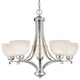 Minka-Lavery Paradox Five Light Chandelier 1425-84