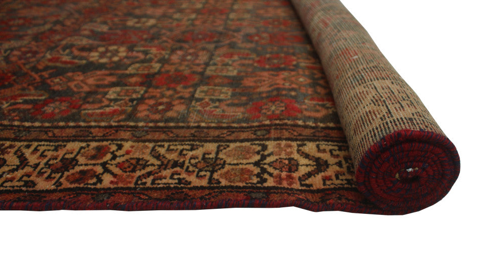 Semi Antique Mayerlin Blue/Beige Runner, 3'5x9'11