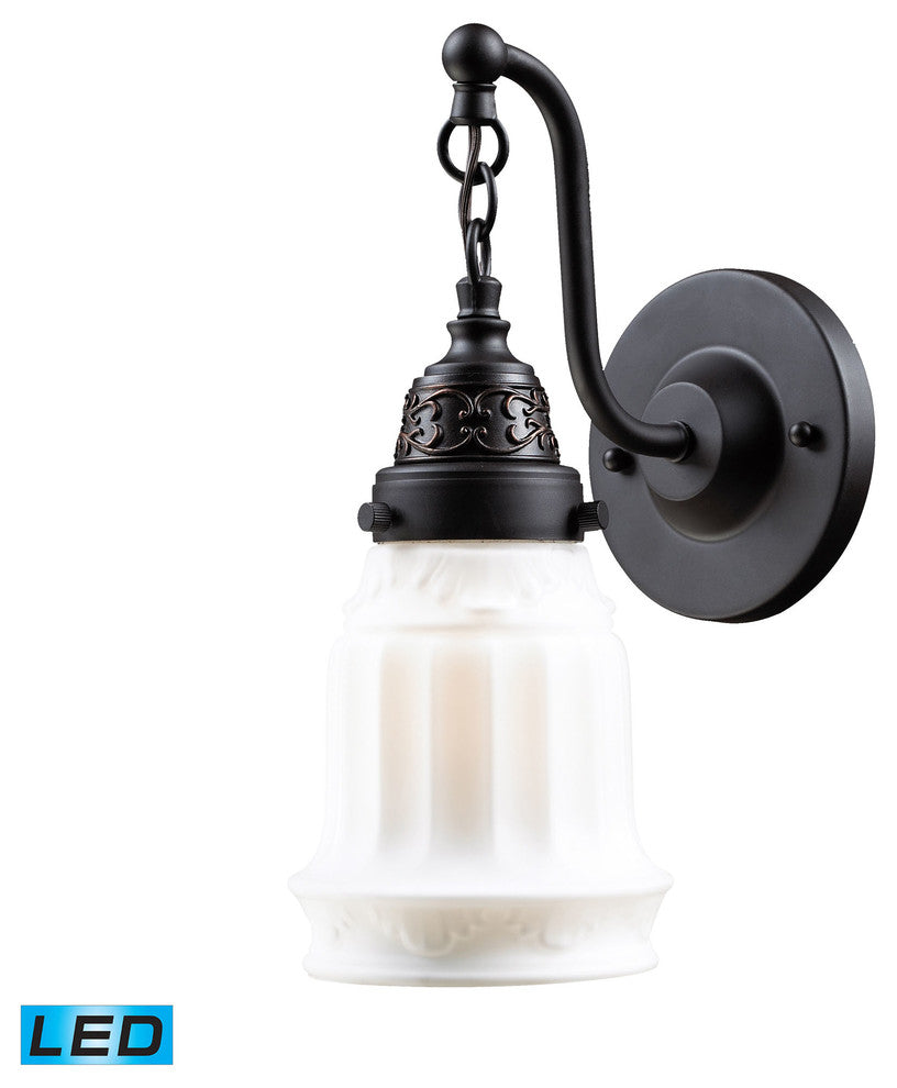 Quinton Parlor 1-Light Wall Sconce, Oiled Bronze