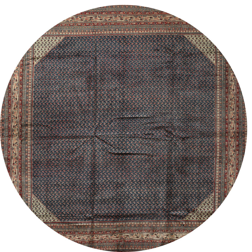 Ahgly Company Indoor Round Traditional Area Rugs, 4' Round