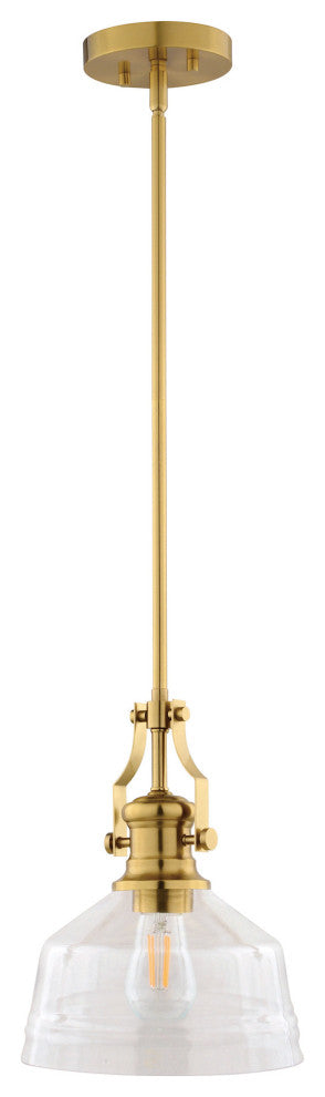 Vaxcel Lighting P0429 Beloit 9"W Mini Pendant - Brushed Gold