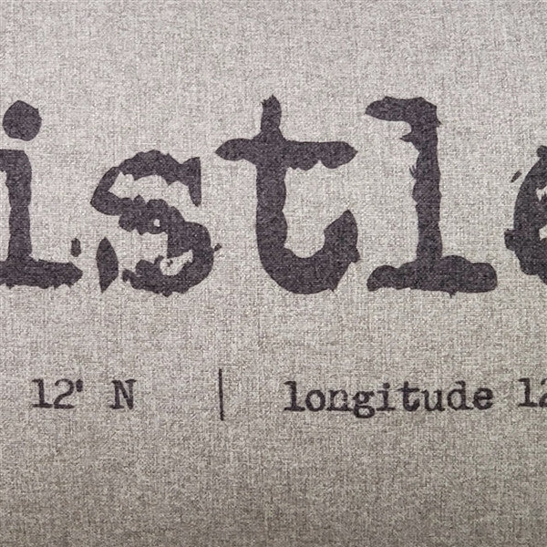 Whistler Gray Felt Coordinates Pillow 12x19, with Polyfill Insert