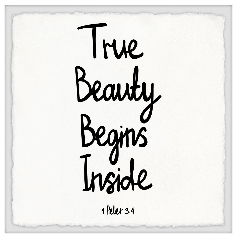 "True Beauty" Framed Painting Print, 18x18